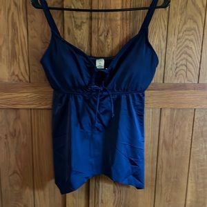 Venus Swimwear Blue Bathing Suit Top, Size 14